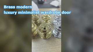 পিতল আধুনিক বিলাসিতা minimalist পোশাক দরজা একক গর্ত হ্যান্ডেল ক্যাবিনেট ড্রয়ার জুতা ক্যাবিনেট নর্ডিক এস