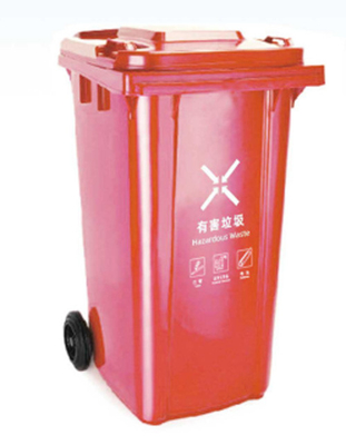 প্রস্তুতকারক 120l 240l 360l 660l 1100l বহিরঙ্গন বড় প্লাস্টিকের চাকার আবর্জনা / আবর্জনা ক্যান / বিক্রয়ের জন্য আবর্জনা বিন