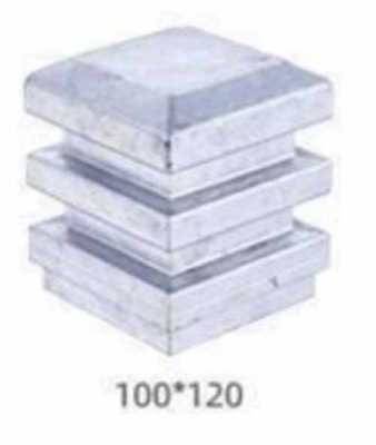 100x100 অথবা 4x4 ইঞ্চি অ্যালুমিনিয়াম বেড়া পোস্ট ক্যাপ অলঙ্কারিক ডাই কাস্ট পোস্ট ক্যাপ