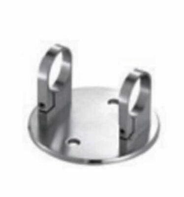 SS304 Round Tube Post Base Plate Brackets | Stainless Steel Balustrade Mounting Fittings for Handrail & Railing Installations
