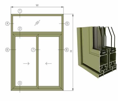 Manufacturer 6000 Series Aluminum Alloy Profiles for Windows Doors Bending Cutting Welding Services Temper T3-T8 1% Tolerance
