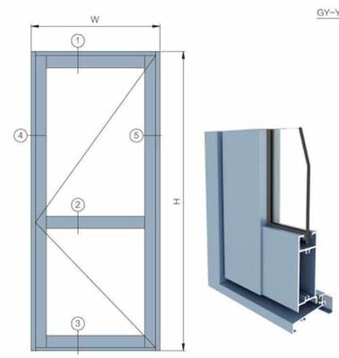 Aluminum Window Profiles Factory Direct Supply Aluminium Casement Window Profiles
