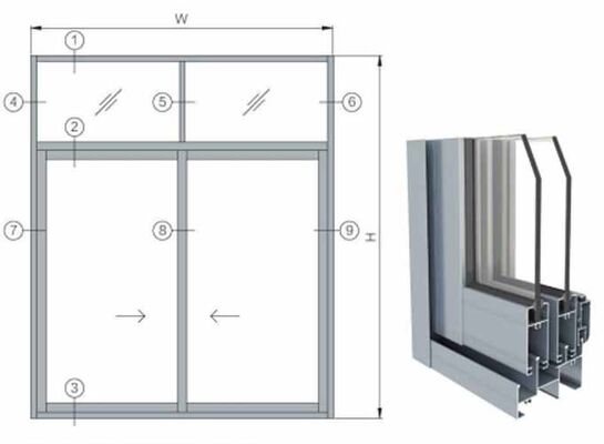 Impact Energy Saving Design Bifold Exterior Aluminum Glass Folding Patio Doors Aluminum Profiles for Doors