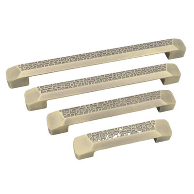 Modern Square Solid Aluminum Cabinet Handles Matt Black Drawer Pulls Linear Wardrobe Dresser Bedroom Villa Furniture Hardware