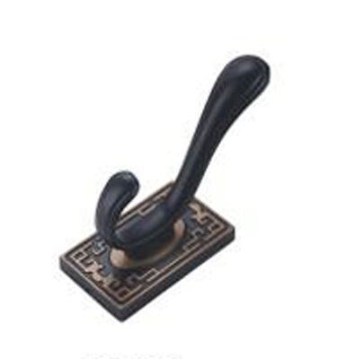 GRH Factory Metal Wall Coat Mounted Hook Black Solid Racks