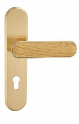 Heavy Duty 3-Point Lock Privacy Aluminum Alloy Door Door Lever Handles With Lock Cylinder for Bedrooms Apartments Kitchens
