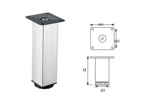 লাক্সারি রিপ্লেসমেন্ট ফার্নিচার পা, ক্রোম ফার্নিচার পা স্ক্র্যাচ প্রতিরোধ