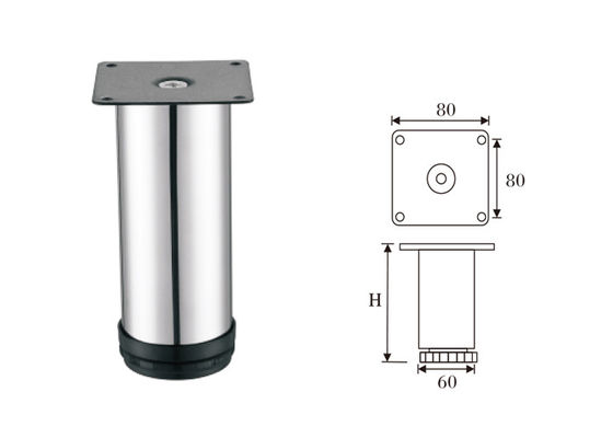 দীর্ঘ জীবনকাল আধুনিক সোফা পা স্টেইনলেস স্টীল উপাদান উচ্চ কর্মক্ষমতা