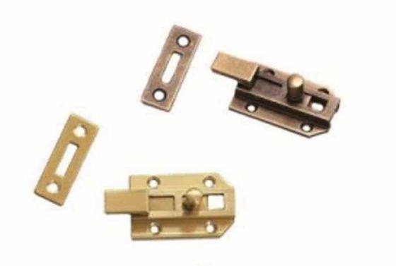 নিয়মিত ব্যাকসেট অ্যান্টিক উইন্ডো ডোর বোল্ট এবং ২ টি চাবি সহ গৃহস্থালীর ব্রাস লক