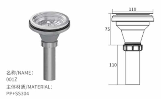 আধুনিক উচ্চ মানের একক স্টেইনলেস কাপ সিঙ্ক ড্রেনার রান্নাঘর সিঙ্ক ড্রেন পাইপ ওয়াশ বেসিন বর্জ্য ড্রেন পাইকারি পণ্য